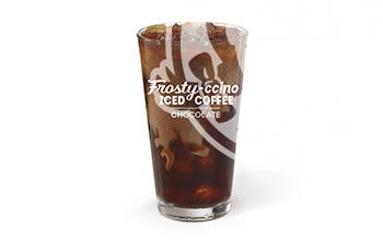 Chocolate Frosty®-ccino in glass