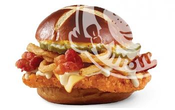 Wendy's Spicy Pretzel Bacon Pub