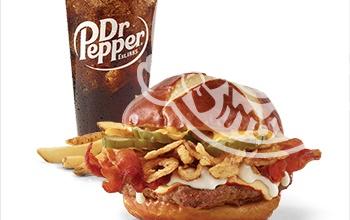 Pretzel Bacon Pub Cheeseburger Combo