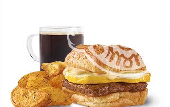 Sausage, Egg &amp; Swiss Croissant Combo