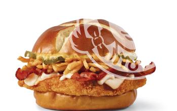 Pretzel Bacon Pub Chicken Sandwich