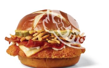 Pretzel Bacon Pub Spicy Chicken Sandwich